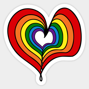 LGBT Pride Month in June. Lesbians, gays, bisexuals, transgender people. Celebrated annually. LGBT flag. Rainbow love concept. Human rights and tolerance. Poster, postcard, banner and background Sticker